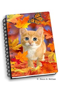 Gifts: Notebook Artgame Fall Kitten