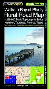 Maps: Waikato-Bay of Plenty Rural Road Map by Kiwimaps