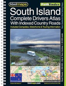 Maps: South Island Complete Drivers Road Atlas by KiwiMaps