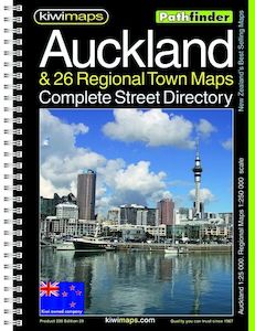 Maps: Auckland & 26 Regional Town Maps Complete Road Map by KiwiMaps