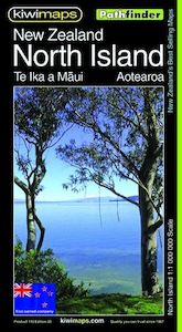 Pathfinder New Zealand North Island Road Map by KiwiMaps
