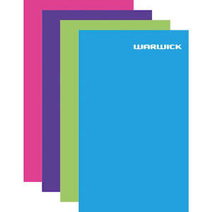 School Supplies: Warwick Notebook Fluoro 32 Leaf Ruled 7mm 165x100mm