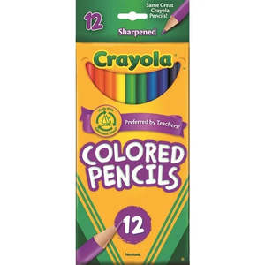 Crayola Colour Pencils Full Size 12Pk