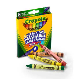 Crayola Ultra-Clean Washable Large Crayons 8Pk