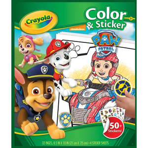 Art Colouring: Crayola Colour & Sticker Paw Patrol