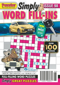 Puzzler Puzzle Books: Puzzler Simply Word Fill Ins