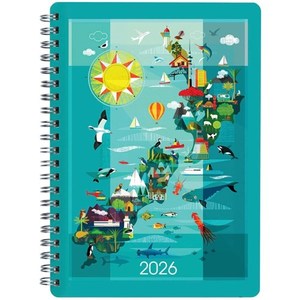 A5 Diaries: Diary 2026 Collins A53 Week To View Kiwi Vibe Assorted Designs