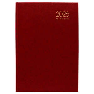 A5 Diaries: Diary 2026 Collins Windsor A51 Day to Page Red