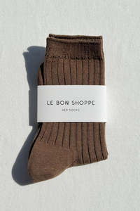 Fashion: Her Socks | Dark Tan