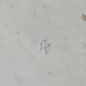 Jewellery: Mini Link Studs - Silver