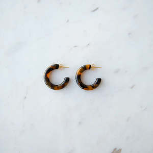 Baby Bold Hoops - Dark Tort