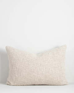 Baya: Cyprian Cushion 40 x 60 | Oatmeal | Feather Inner