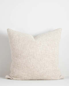 Baya: Cyprian Cushion 60 x 60 | Oatmeal | Feather Inner