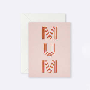 Lettuce: Mum Stripe Letters