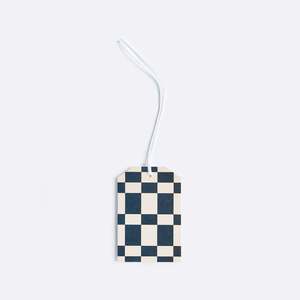 Lettuce: Gift Tag - Checkers Navy