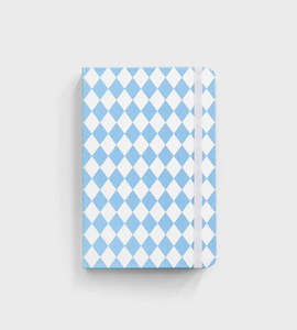 Father Rabbit: Hardcover Notebook Blue Diamonds
