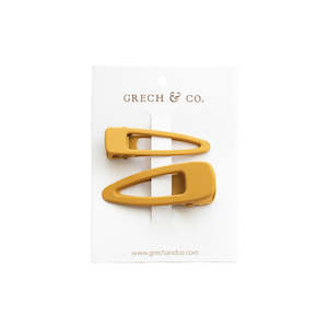 Grech Co: Matte Hair Clips - Golden