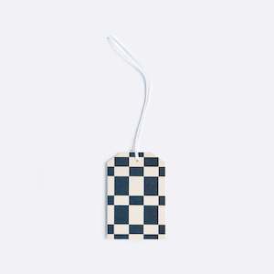 Gift Tag - Checkers Navy