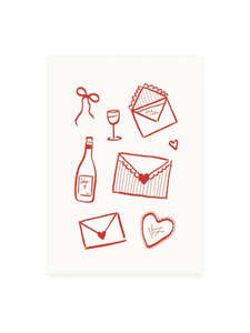 Lifestyle: Postcard - love letter