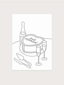 Postcard - just married