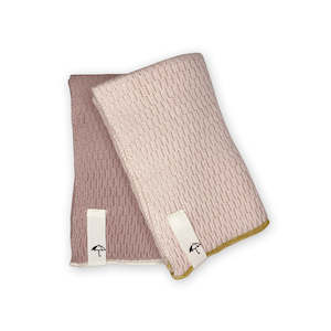 Saga Copenhagen: Wash Cloth Set - Wood Rose