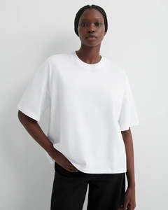 Shirts Tees: Oversized Boxy Tee | White