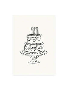 Stationery: Postcard - cake