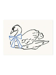 Stationery: Postcard - swan