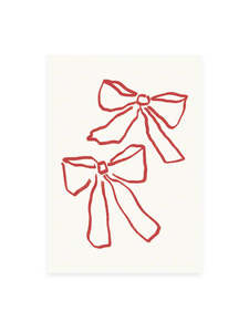 Stationery: Postcard - ribbon