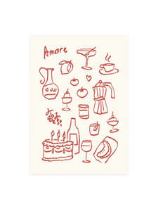 Stationery: Postcard - amore