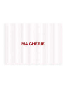 Postcard - ma cherie