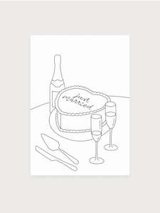 Postcard - just married