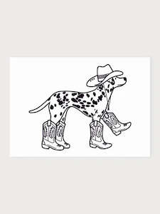 Postcard - dalmatian