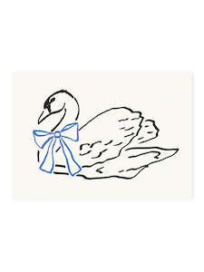 Postcard - swan