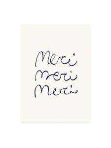 Postcard - merci merci merci