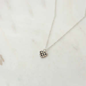 Check Crush Necklace - Silver