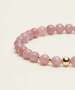 Love Bracelet with Madagascar Rose Quartz