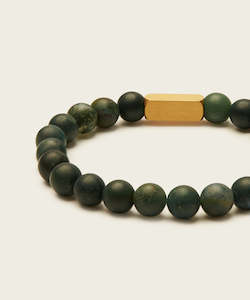 Abundant Beginnings Bracelet with Moss Agate