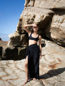 Sophie: Sarong | Black Check