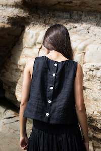 Sophie: Shell Buttons Top