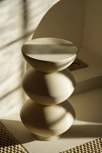 Stools Side Tables: Bubble Side Table - Eggshell