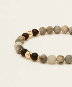 Mr Minty Bracelet with Picasso Jasper & Onyx