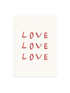 Postcard - love love love