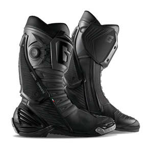 Motorcycle Road Boots: Gaerne GP1 LS Black/Anthracite - Racing (Premium)