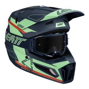 Motocross Helmets: Leatt 2025 3.5 Helmet Kit - Matcha
