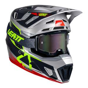 Motocross Helmets: Leatt 2025 7.5 Helmet Kit - Steel