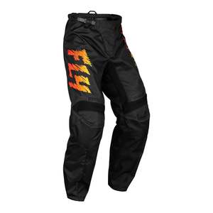 Motocross Pants: FLY Racing Youth F-16 Pants - Black / Yellow / Orange