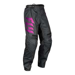 FLY Racing Youth F-16 Pants - Grey / Charcoal / Pink