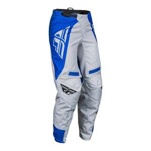 Motocross Pants: Fly Racing - Womens F-16 Pants - Arctic Grey / Blue