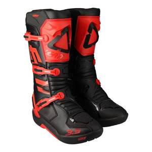 Motocross Boots: Leatt 3.5 Boot - Red / Black